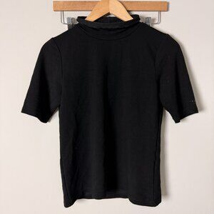 Karl Lagerfeld Ruffled Mock Turtle Neck S